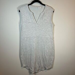Athleta Hayden Shift Dress Light Gray Soft Jersey Lined Sleeveless Women's Small
